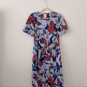 Brooks Brothers Button Down Floral Dress